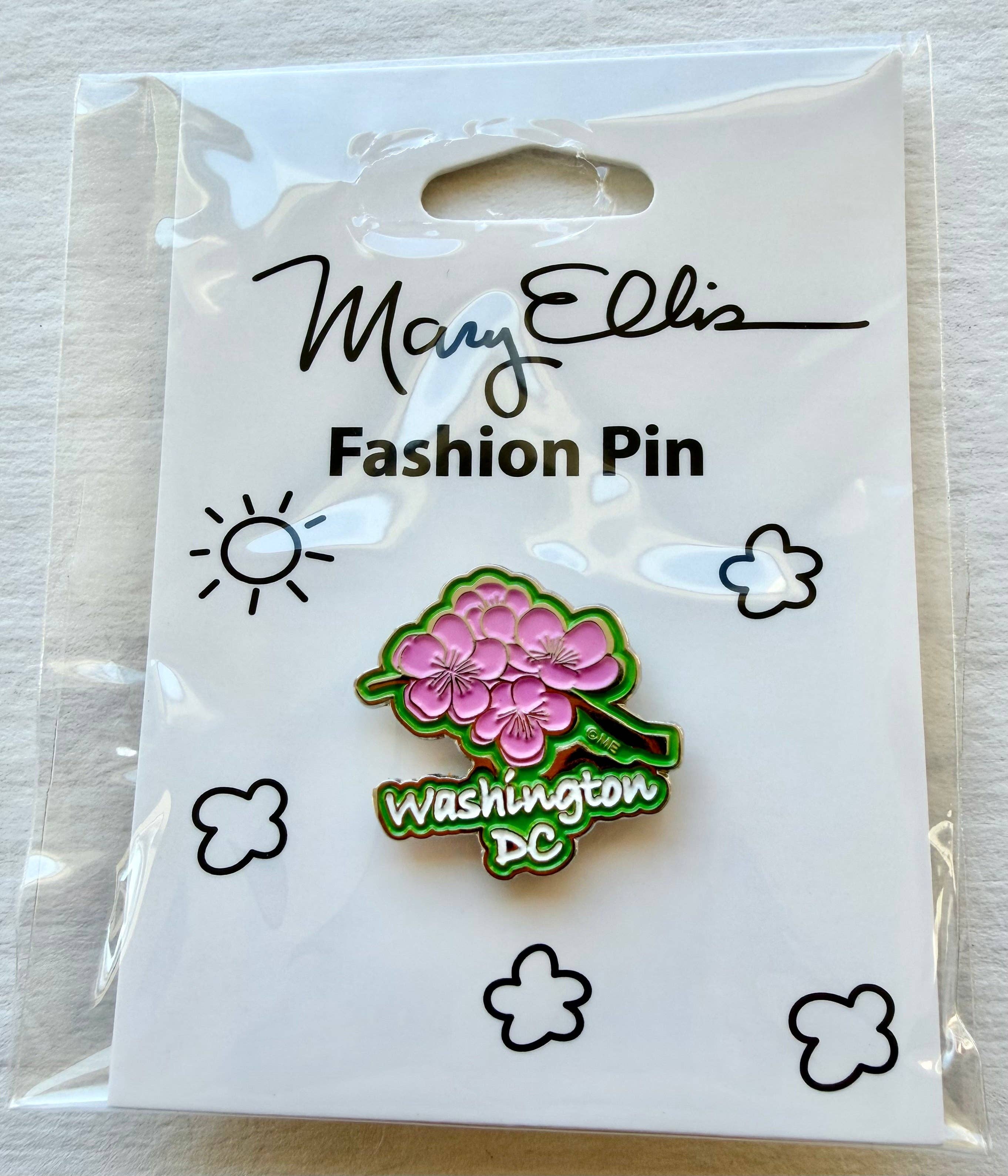 Washington DC Cherry Blossoms Lapel Pin