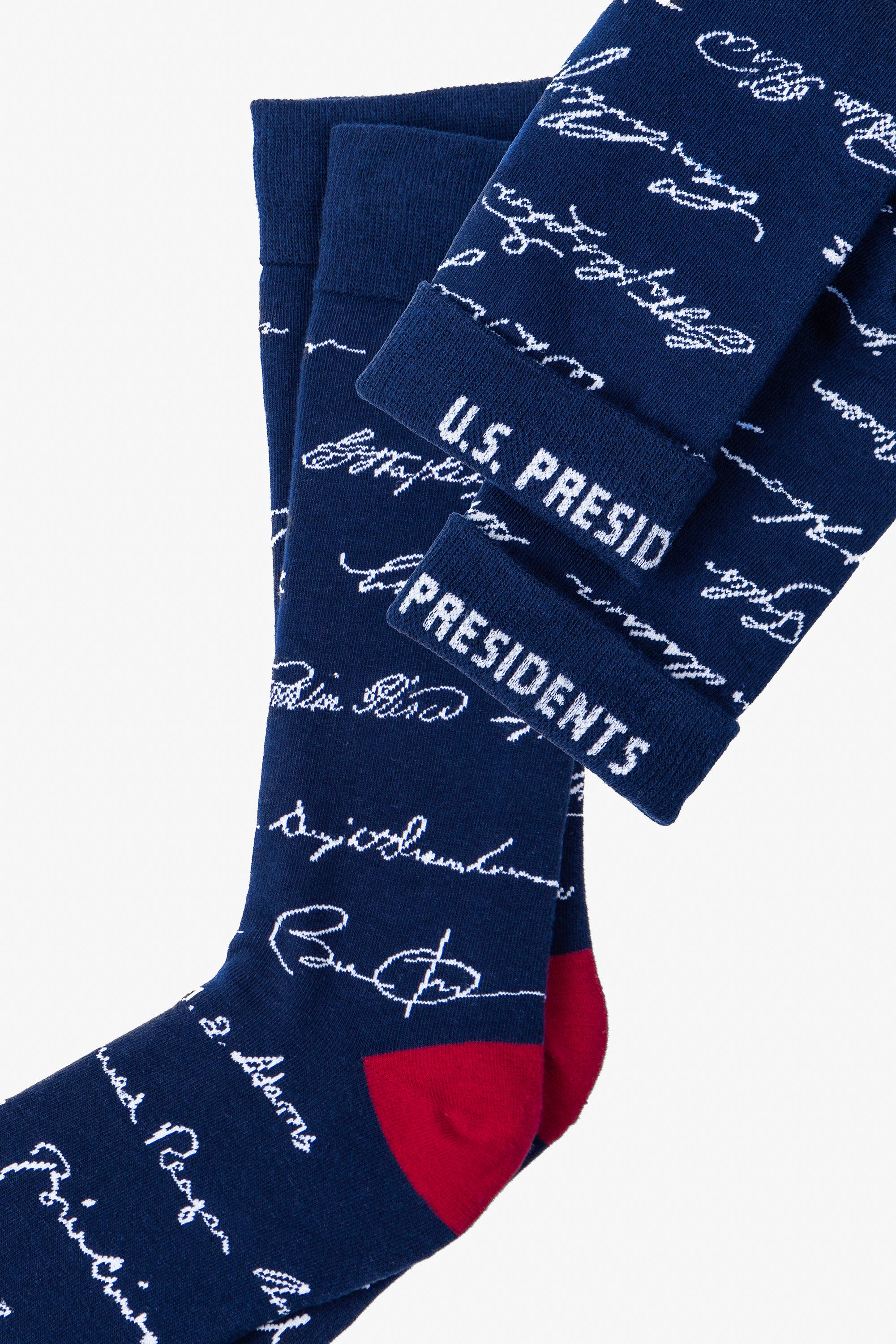 US Presidential Signatures Crew Socks