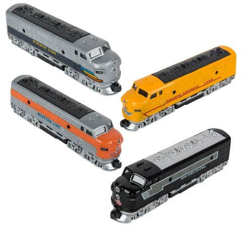6.5" Diecast Pull Back Classic Loco Diesel Train