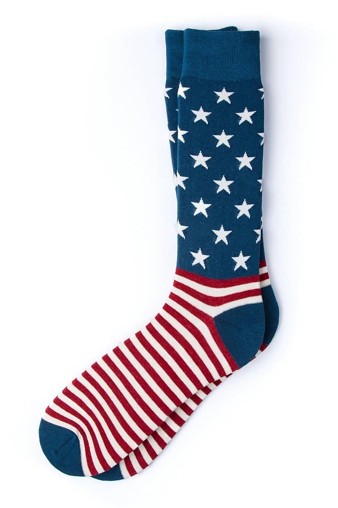 Let Freedom Ring Flag Crew Socks