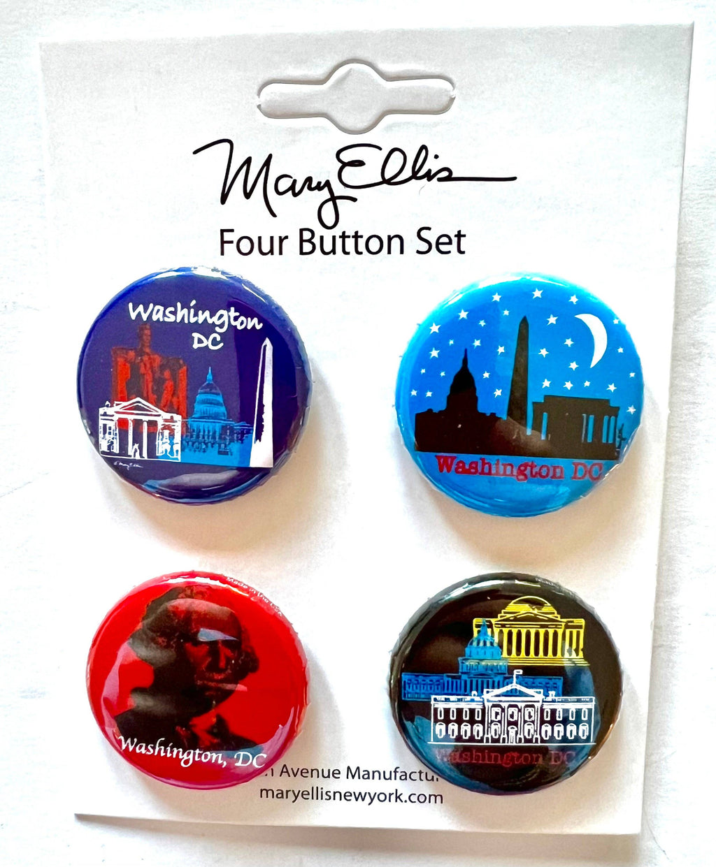 Washington DC Mini Button Set