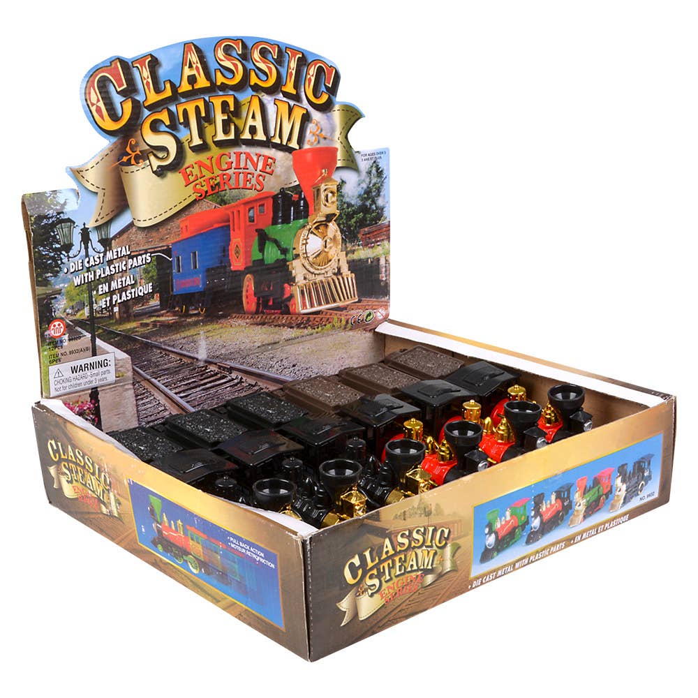 Steam Engine Locomotive Diecast Pull Back