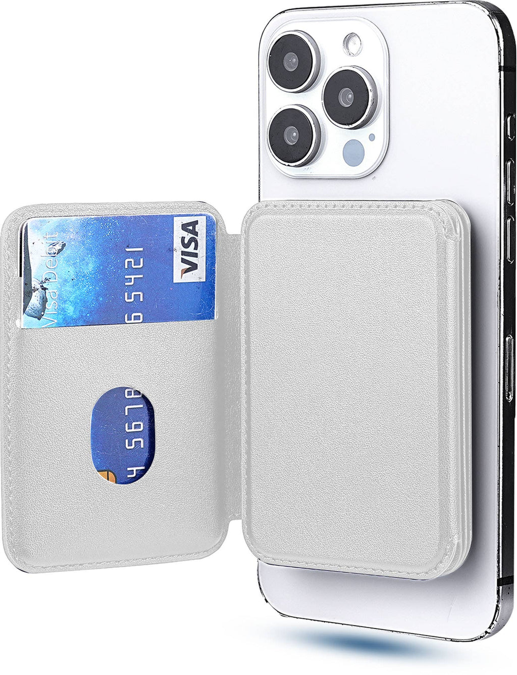 MagSafe Tri-Fold Mirror Wallet and Phone Stand