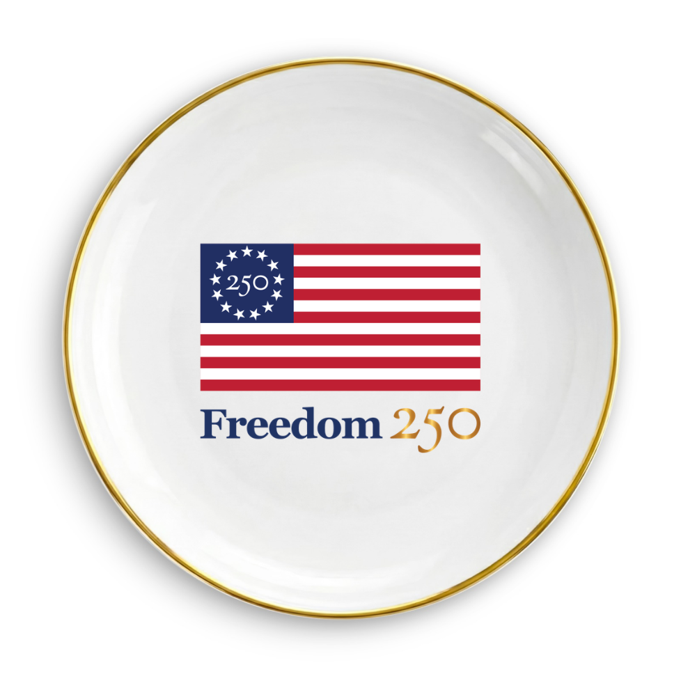 Freedom 250 Circle Trinket Dish - Officially Licensed