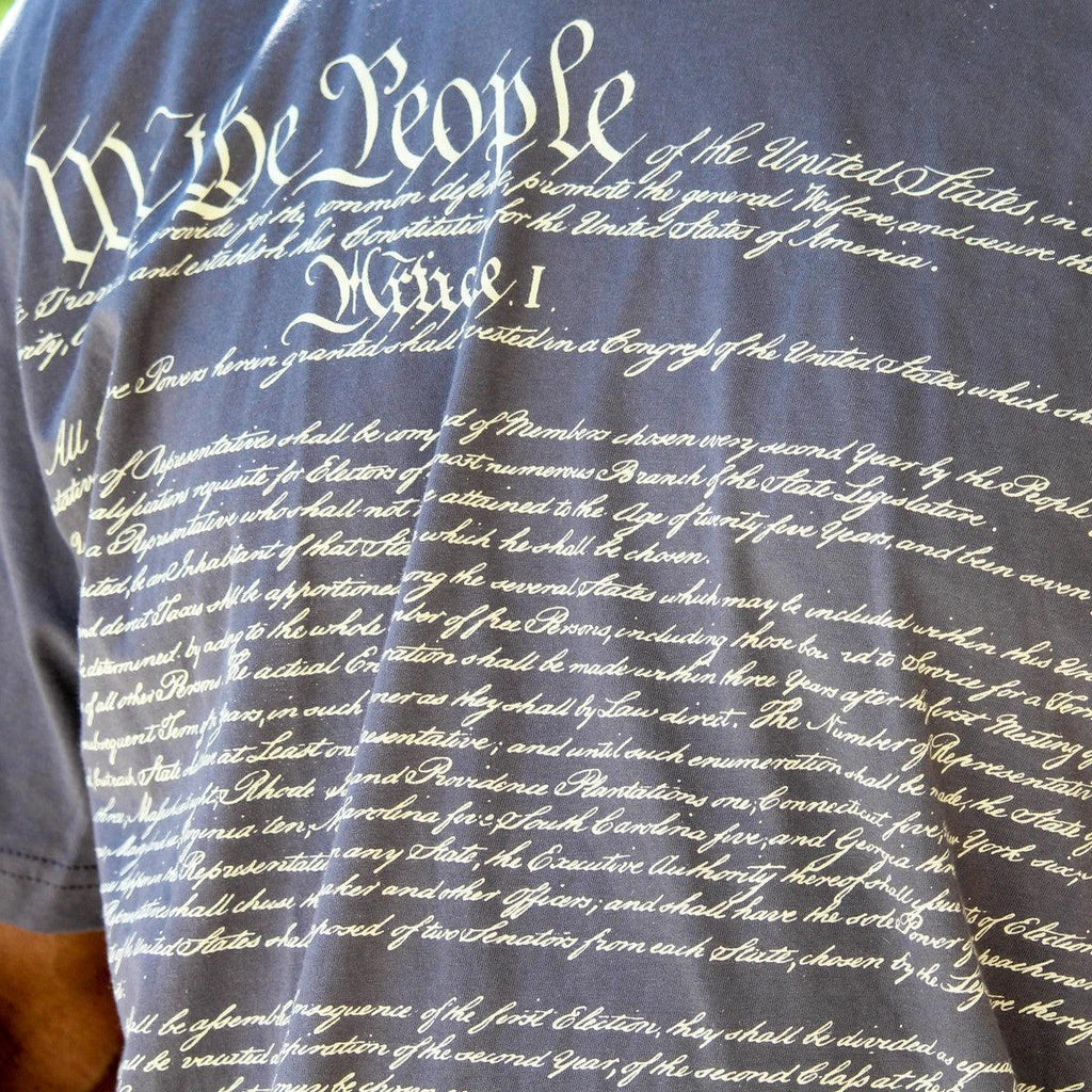 T-Shirt - Constitution We the People - Gray