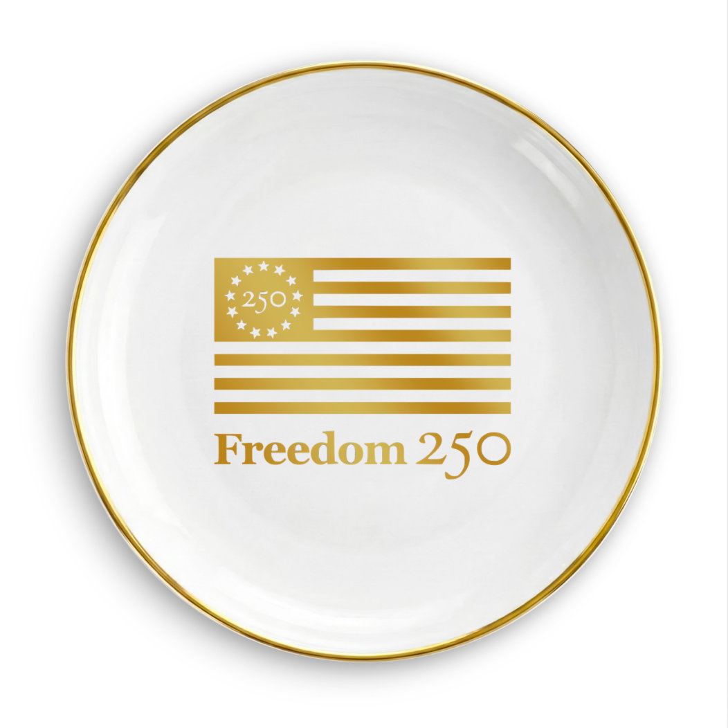 Freedom 250 Circle Trinket Dish - Officially Licensed