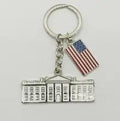 Keychain - White House & Flag