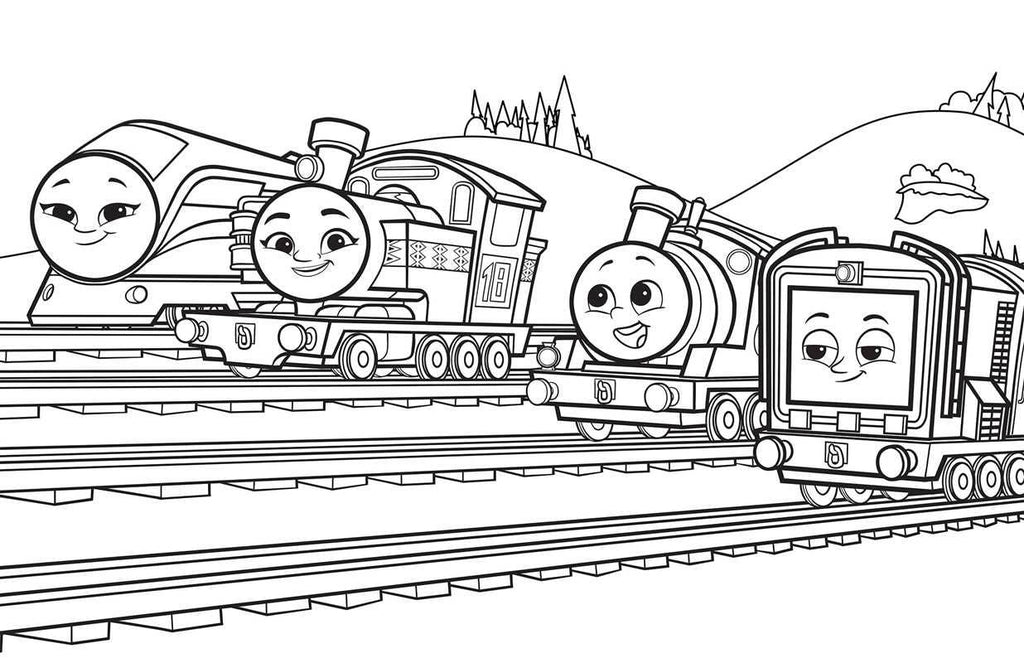 Thomas & Friends: Giant Coloring Book by Mattel