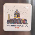Washington DC USA Magnet - Square
