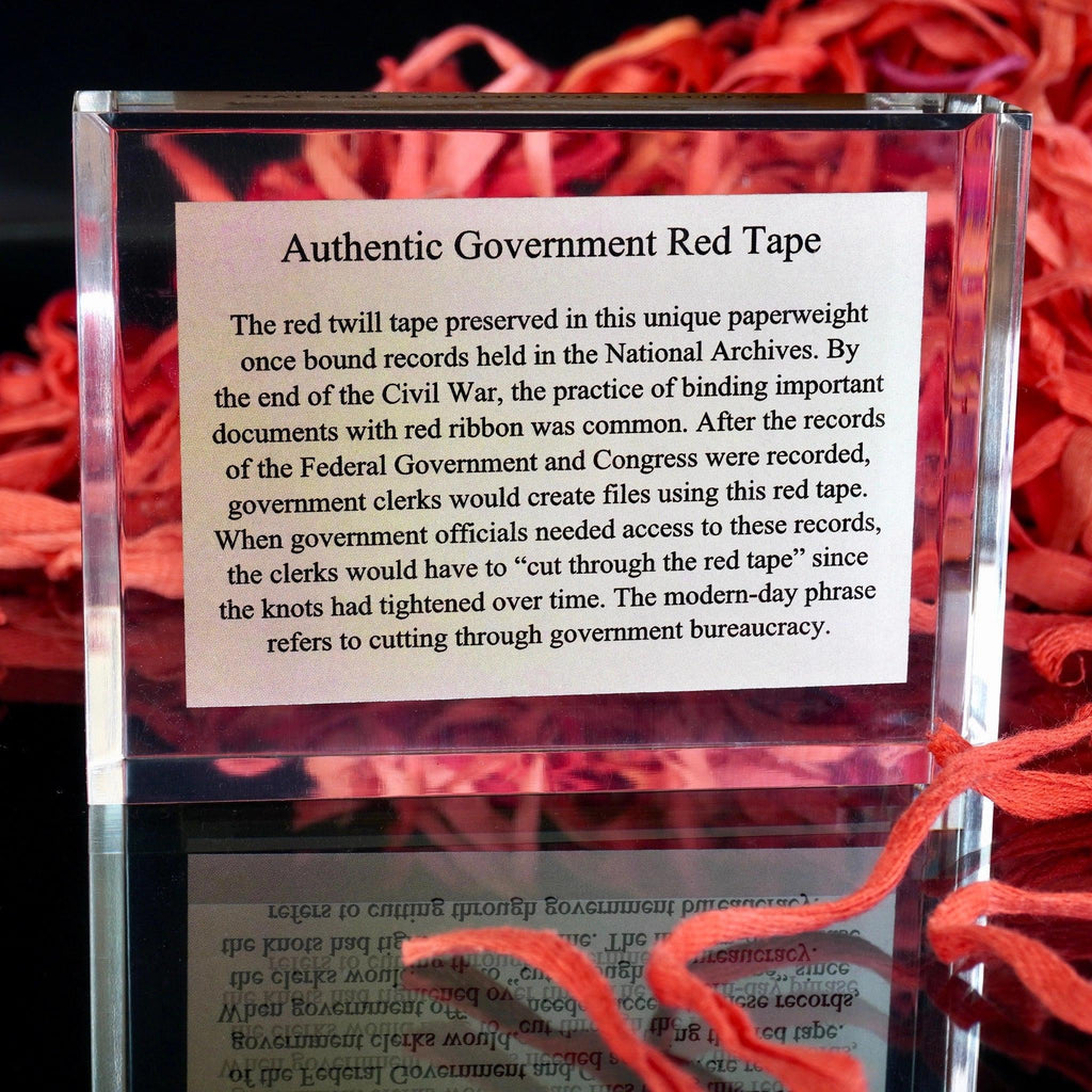 National Archives Red Tape Paperweight