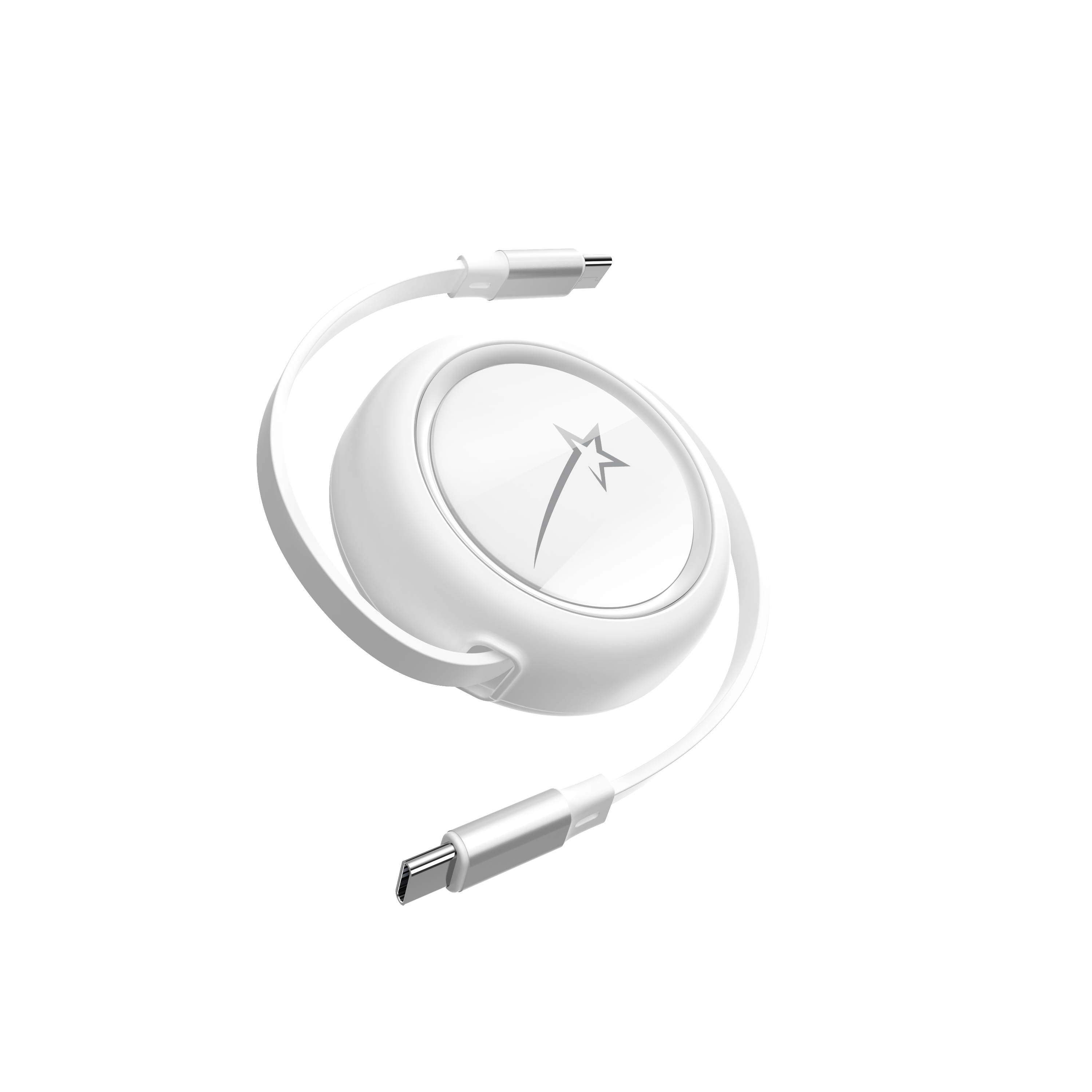 Retractable USB-C 4ft Cable Charger