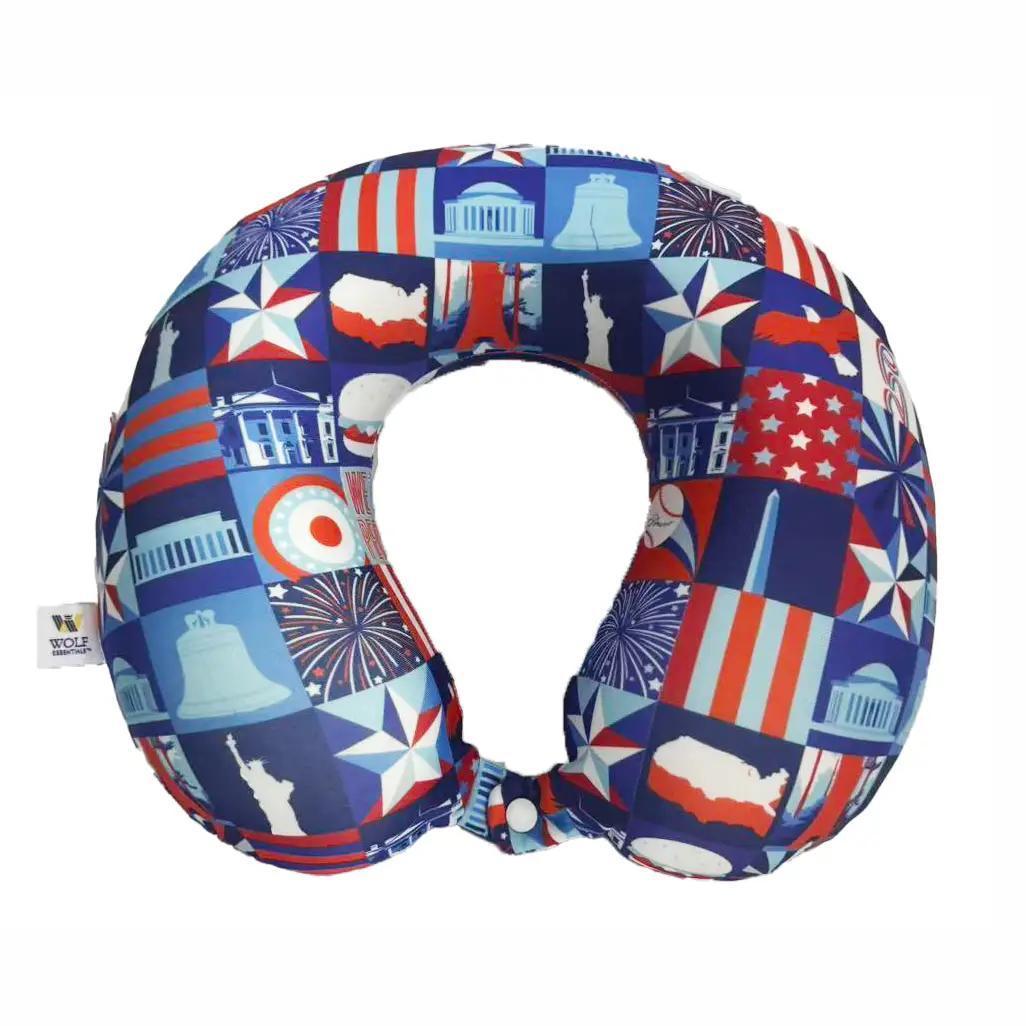 America 250 Travel Memory Foam Neck Pillow