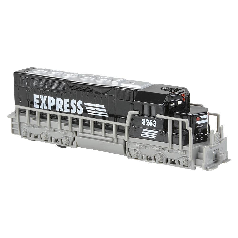7" Diecast Pull Back Freight Train
