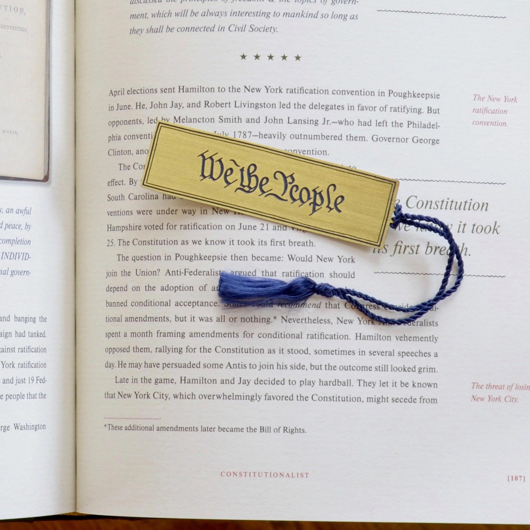 We the People Metal Bookmark