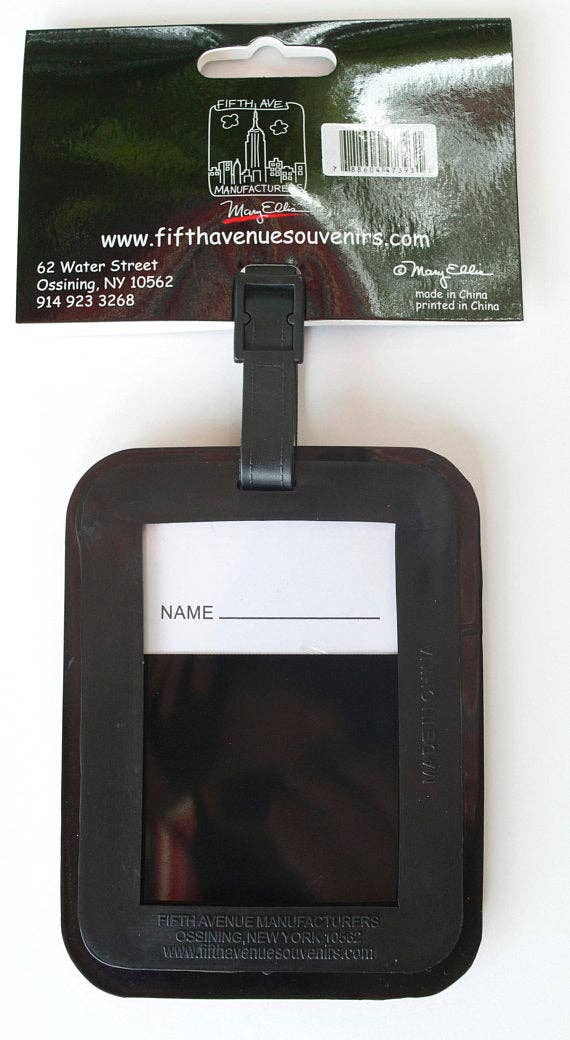 Washington DC Heart 3-D Luggage Tag