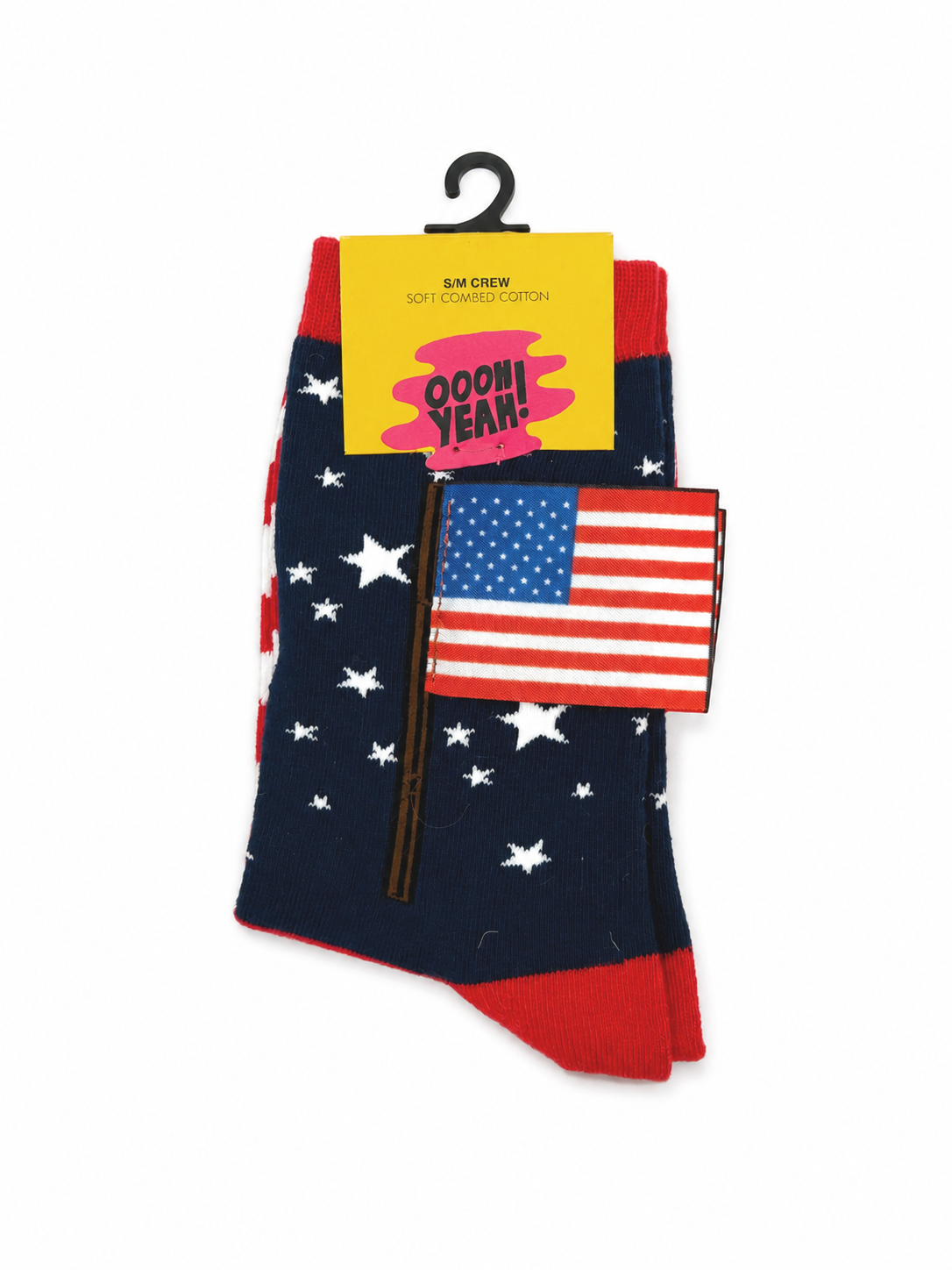 Liberty and Happiness Women's 3D USA Flag Crew Socks
