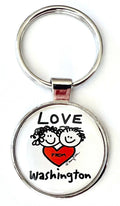 Washington DC Keychain Love From Faces | Washington DC Gift
