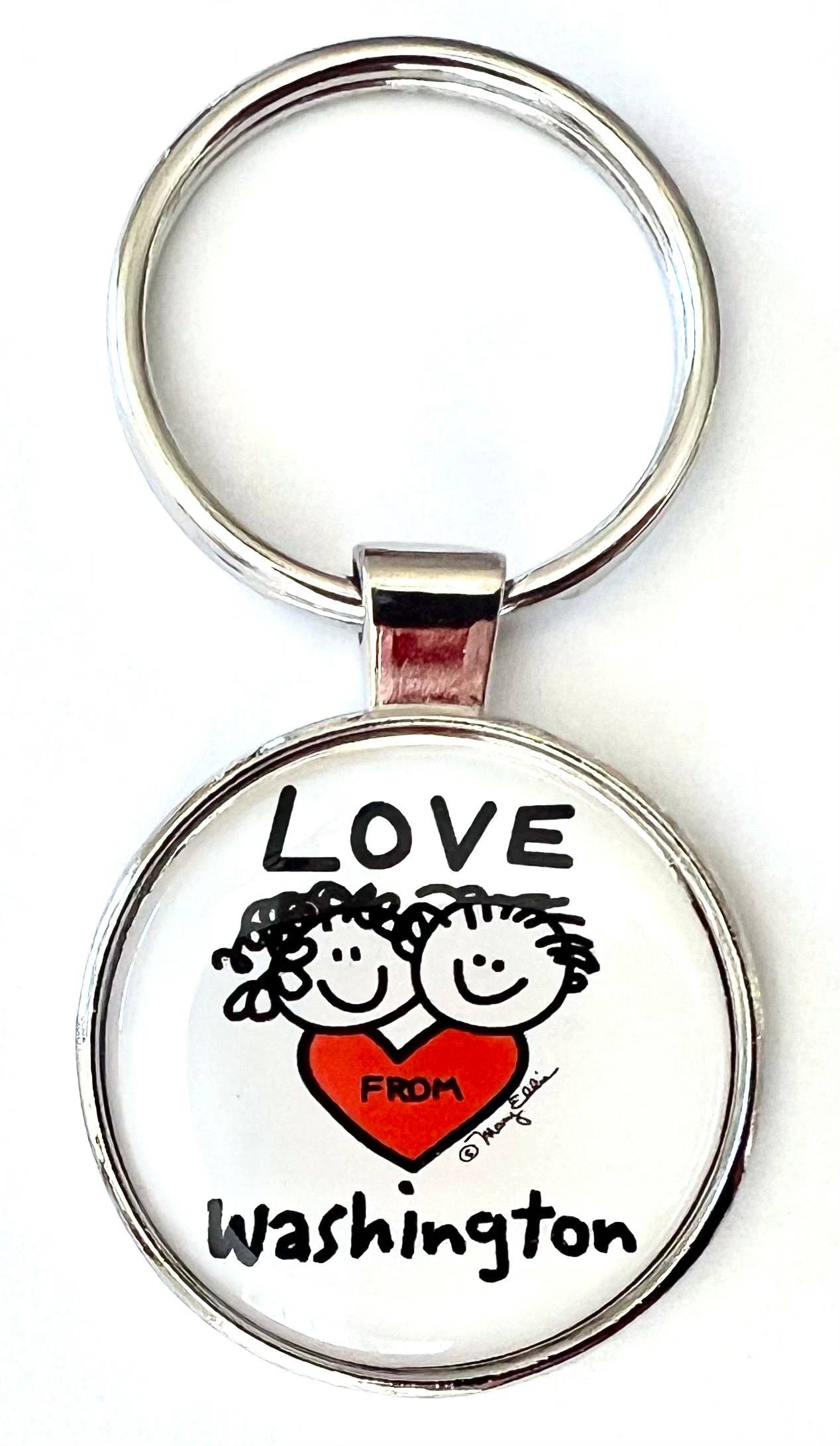 Washington DC Keychain Love From Faces | Washington DC Gift
