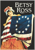Magnet - Betsy Ross 1st American Flag 13 Star Patriotic USA