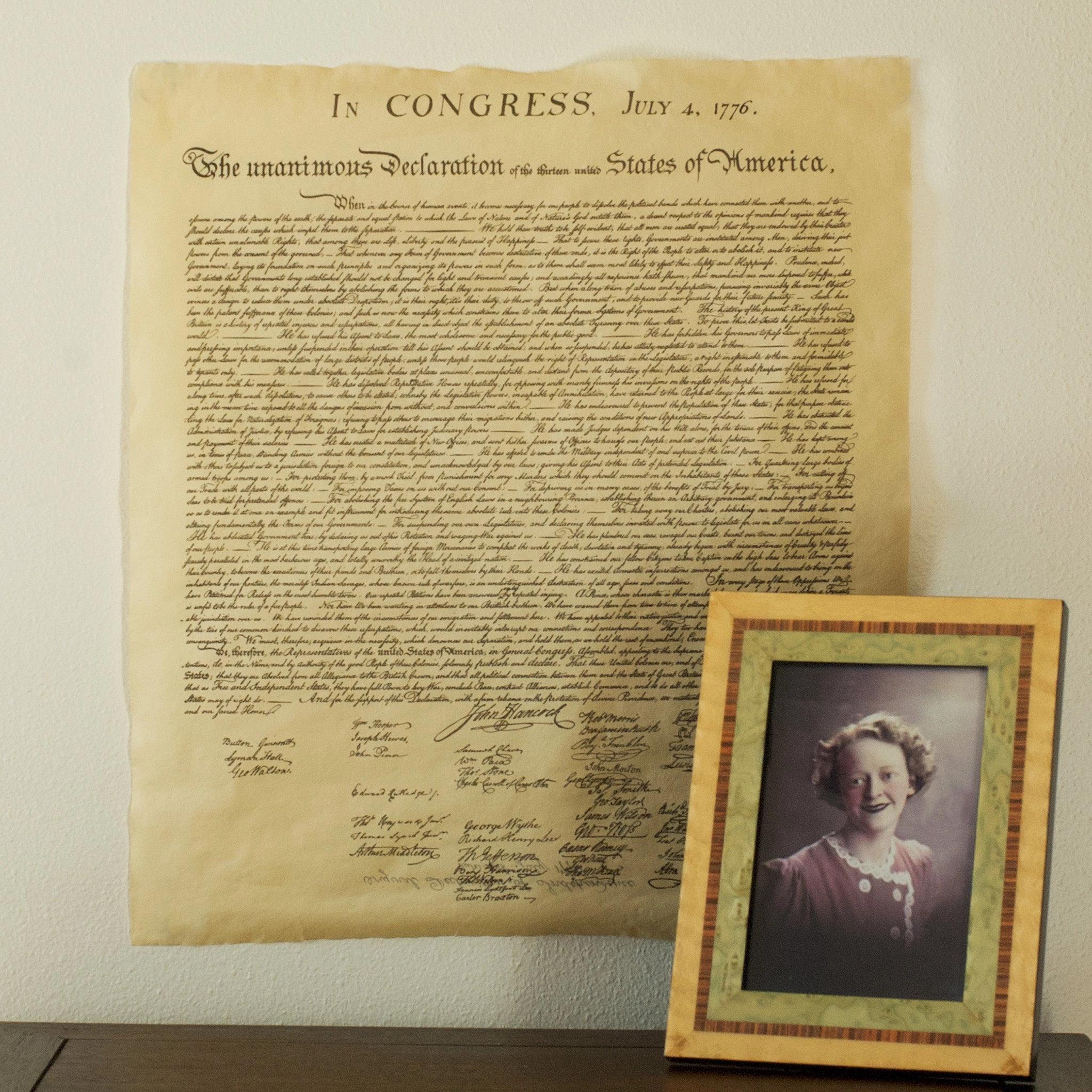 Declaration of Independence Replica Poster