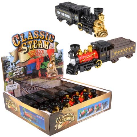 Steam Engine Locomotive Diecast Pull Back