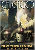 Magnet - Chicago NY System Train Rail Travel
