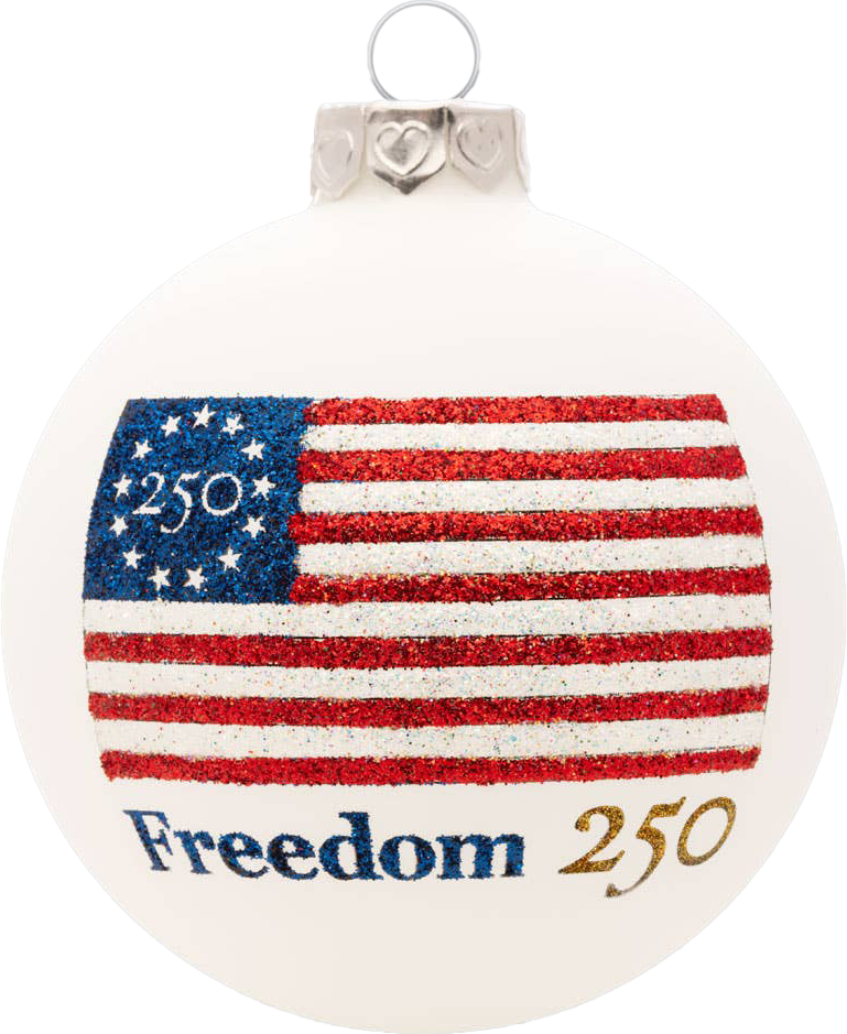 Freedom 250 Flag Ornament