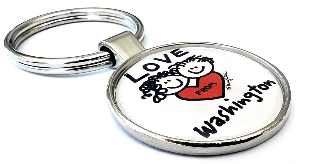 Washington DC Keychain Love From Faces | Washington DC Gift