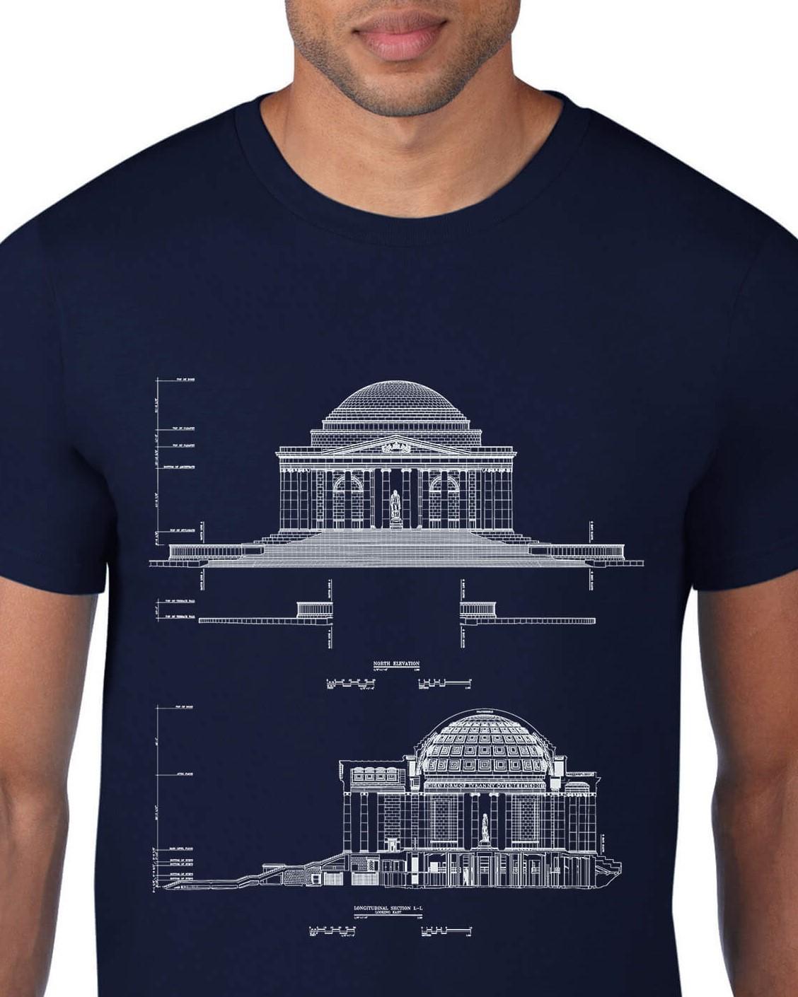T-Shirt - Jefferson Memorial Blueprint