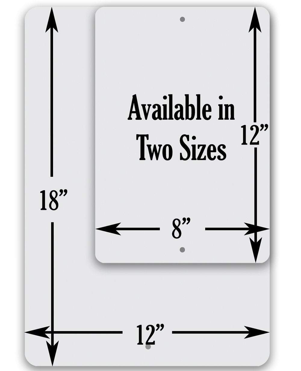Train Parking Metal Sign