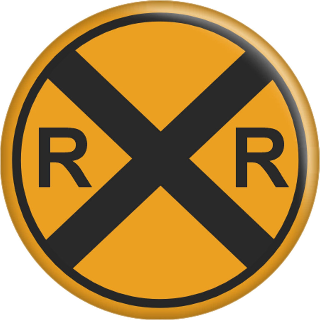 Magnet - Railroad Crossing Sign Railway Train Transport