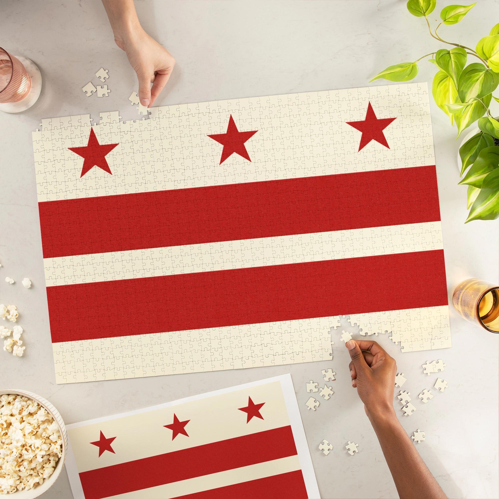 Puzzle - Washington DC Flag - 1000 Pieces