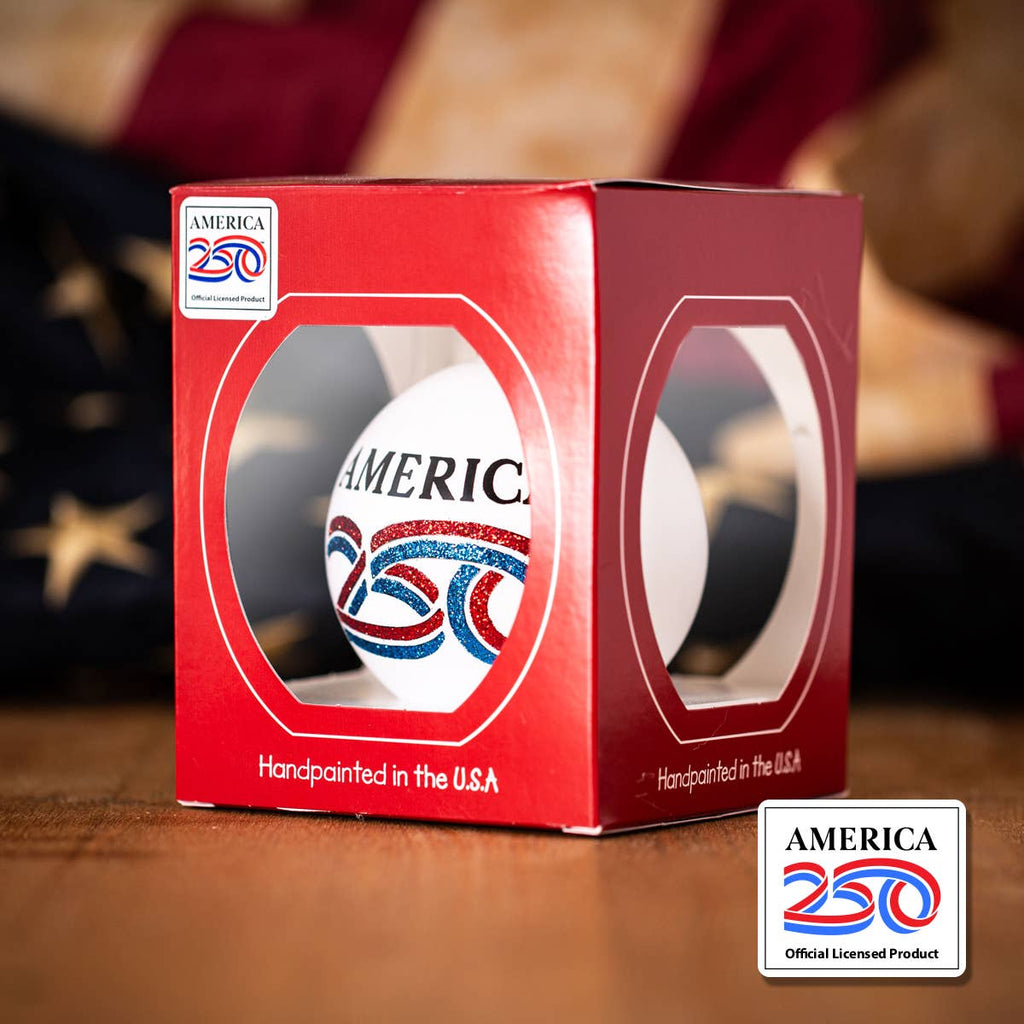 America 250 Ribbon Logo Ornament