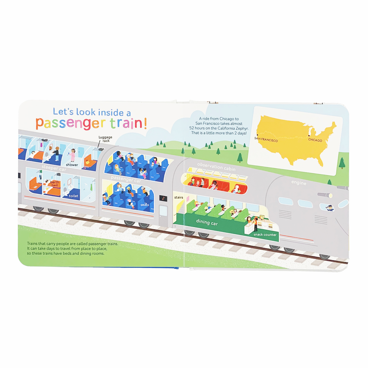 Trains Then and Now Book