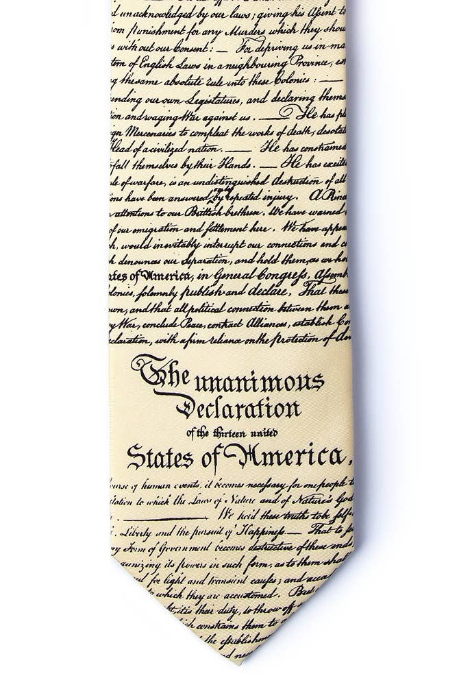 Declaration of Independence Tie