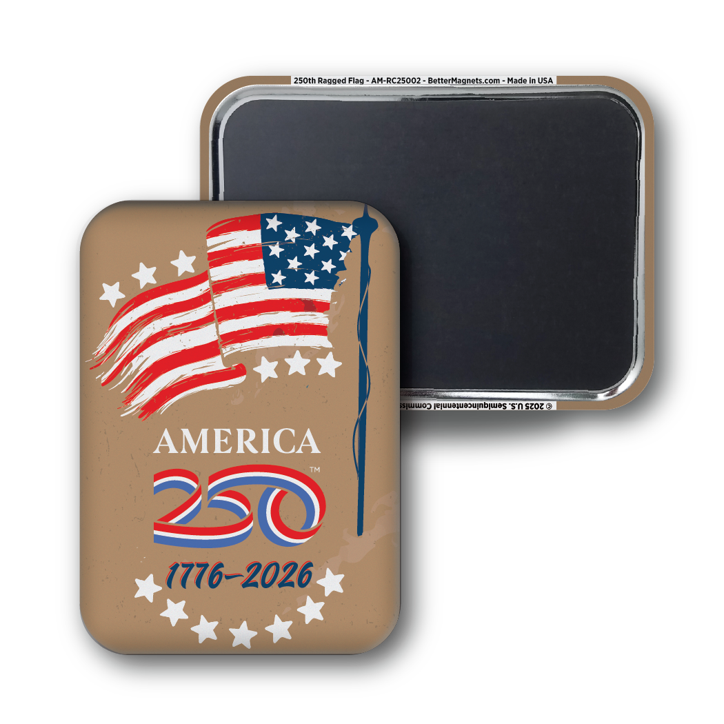 250 Ragged Flag Magnet