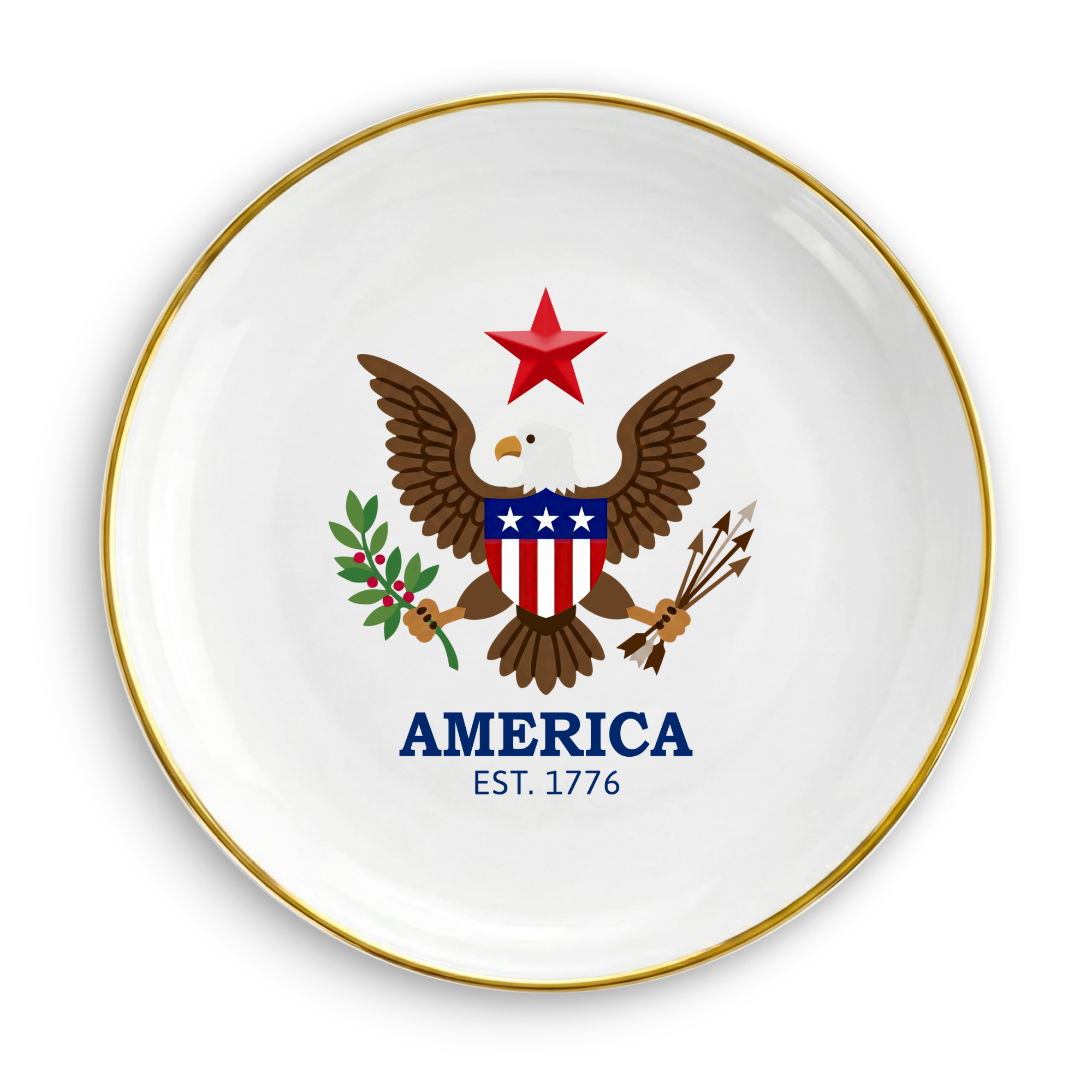 Freedom 250 Circle Trinket Dish - Officially Licensed