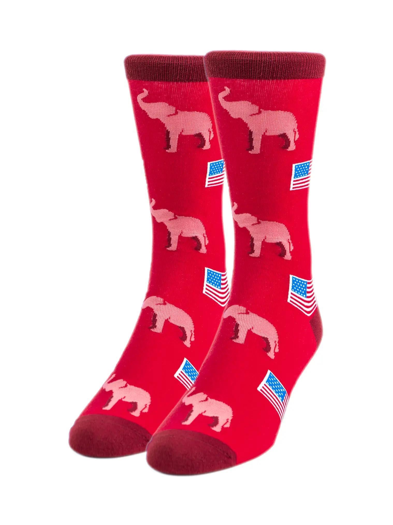 Republican Elephants Socks