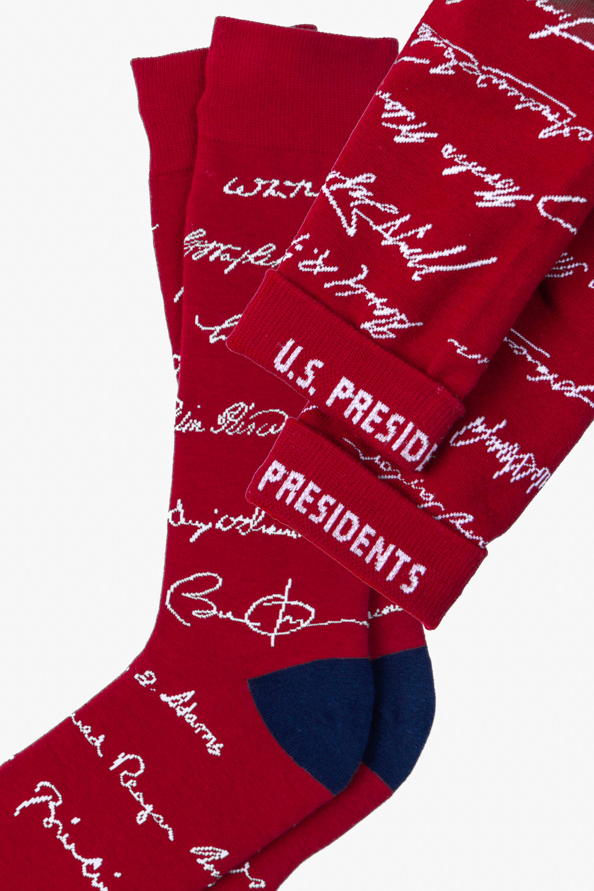 US Presidential Signatures Crew Socks