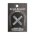 Enamel Pin - Railroad Crossing - White Train Traffic Sign