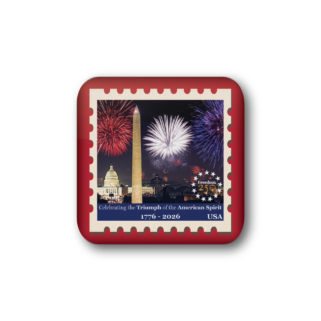Freedom 250 Red Stamp