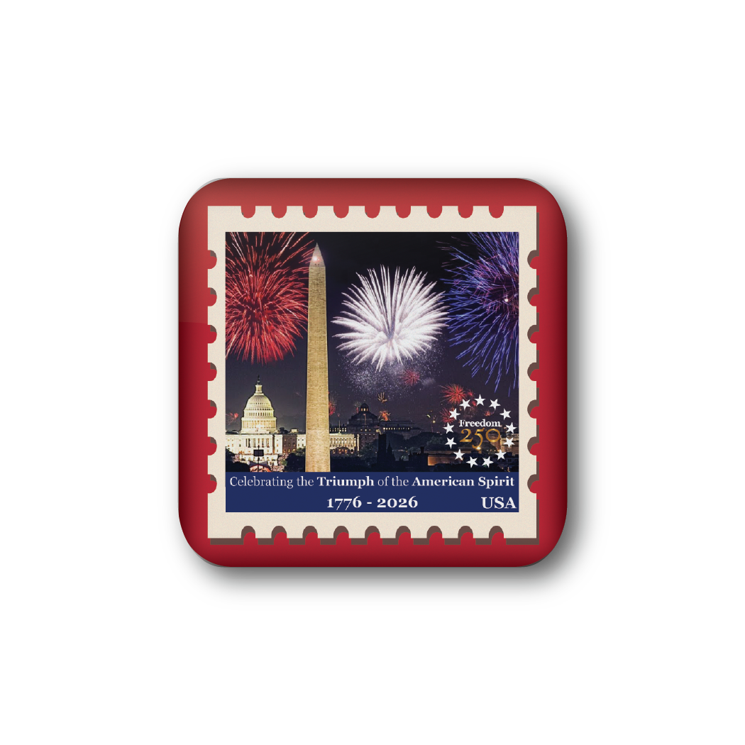 Freedom 250 Red Stamp