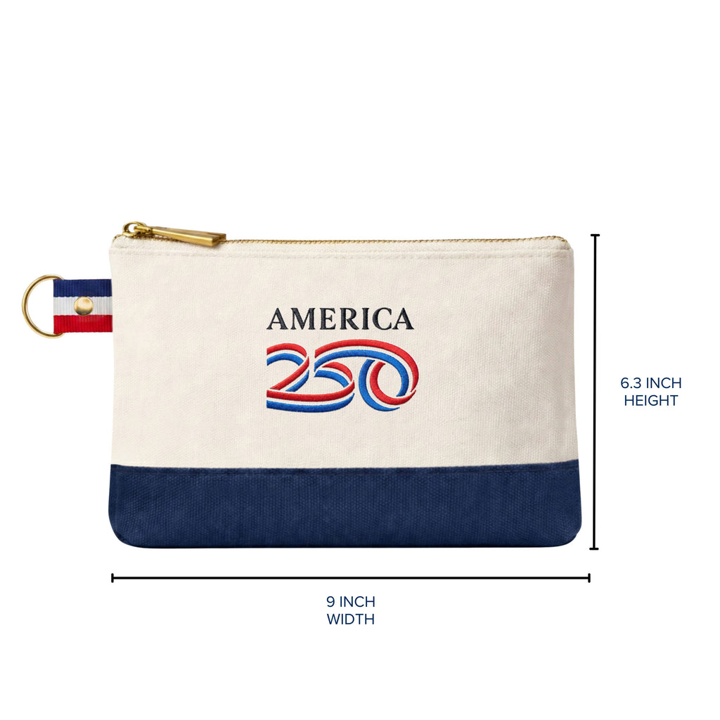 America 250 Premium Canvas Pouch Bag - Officially Licensed