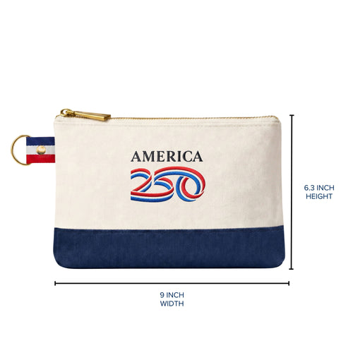America 250 Premium Canvas Pouch Bag - Officially Licensed