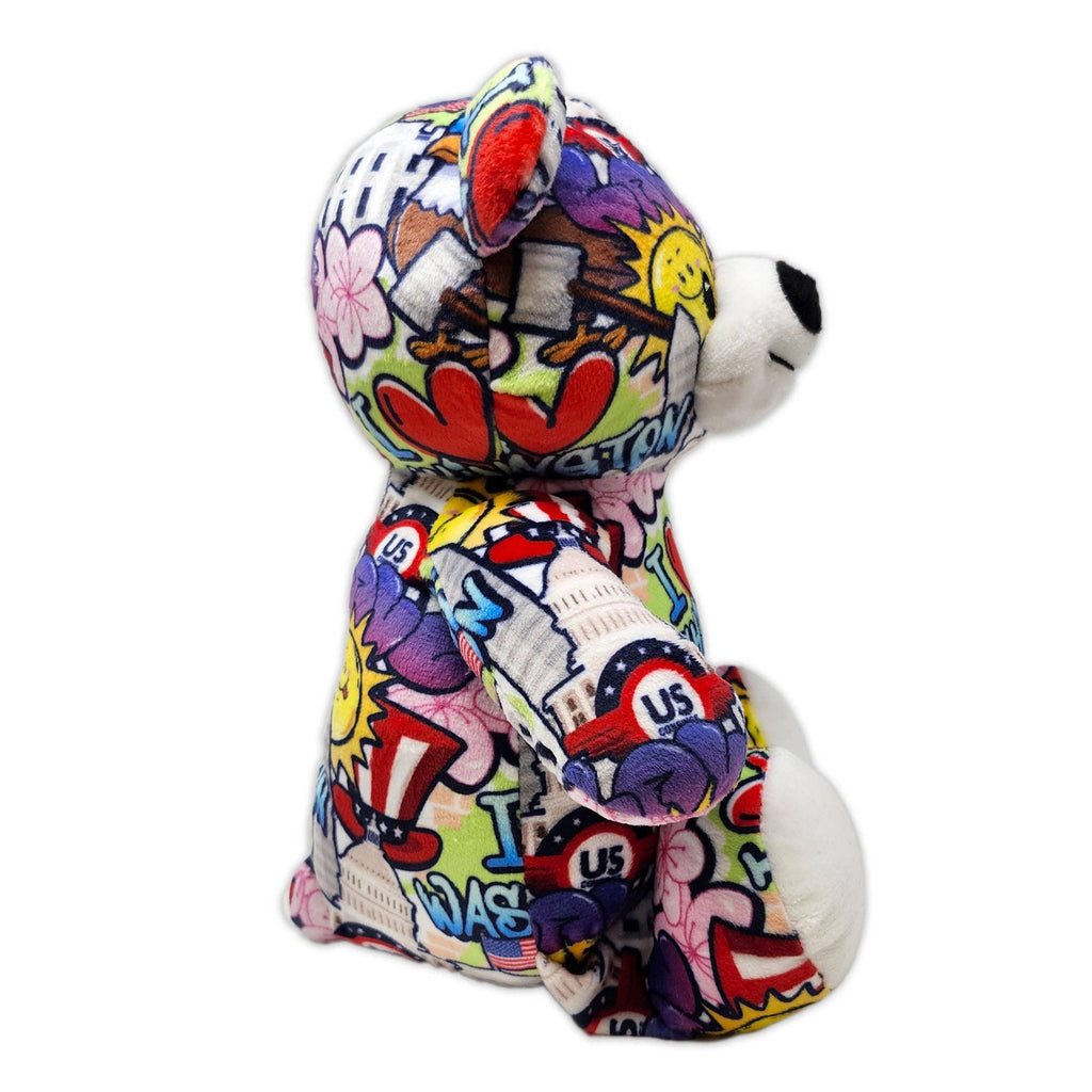 Washington DC Graffiti Souvenir Teddy - 100% Recycled
