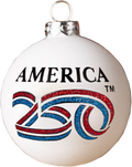 America 250 Ribbon Logo Ornament