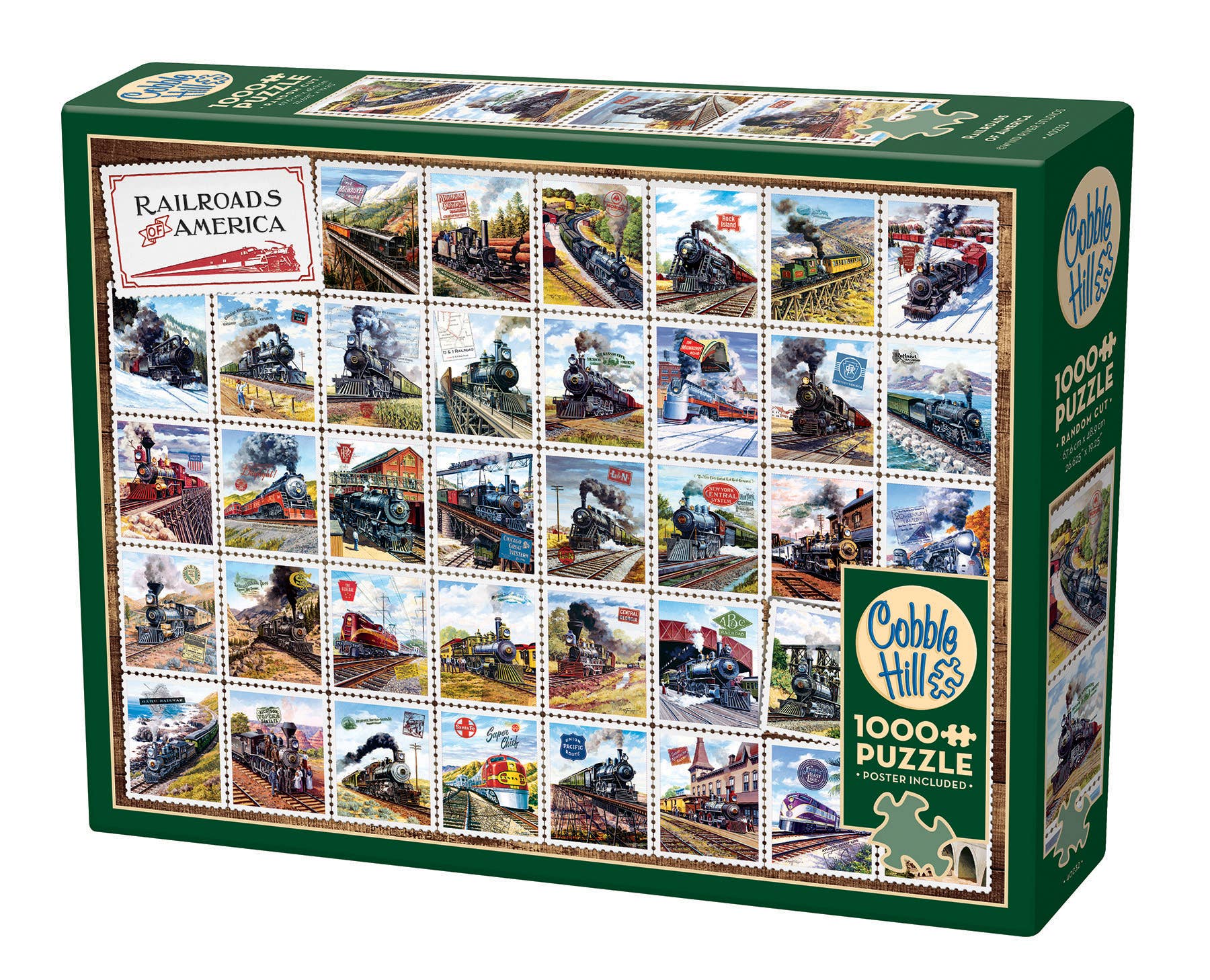 Railroads of America 1000-Piece Puzzle