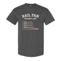 Rail Fan Bucket List T-Shirt