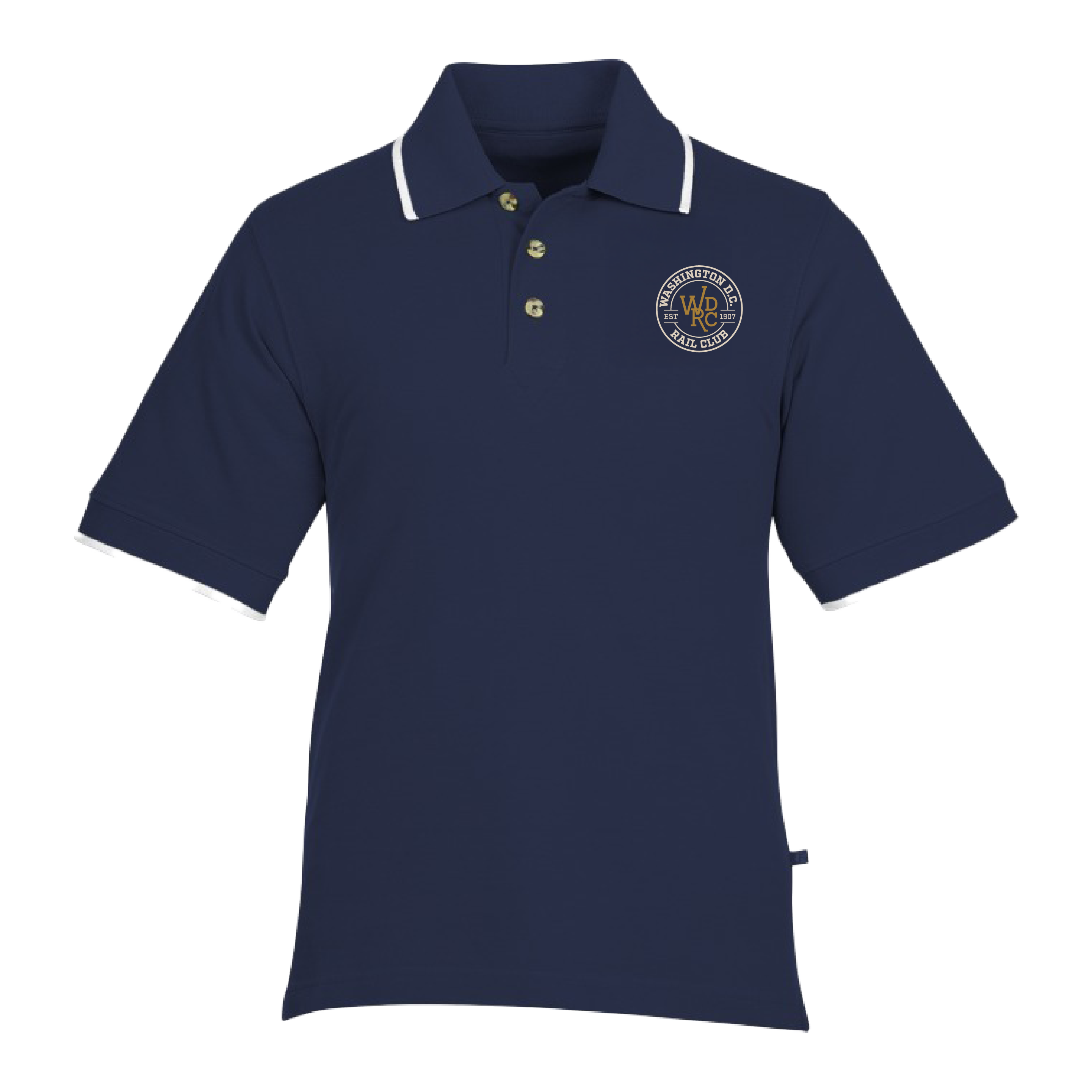 D.C Rail Club Men's Polo Shirt - Navy