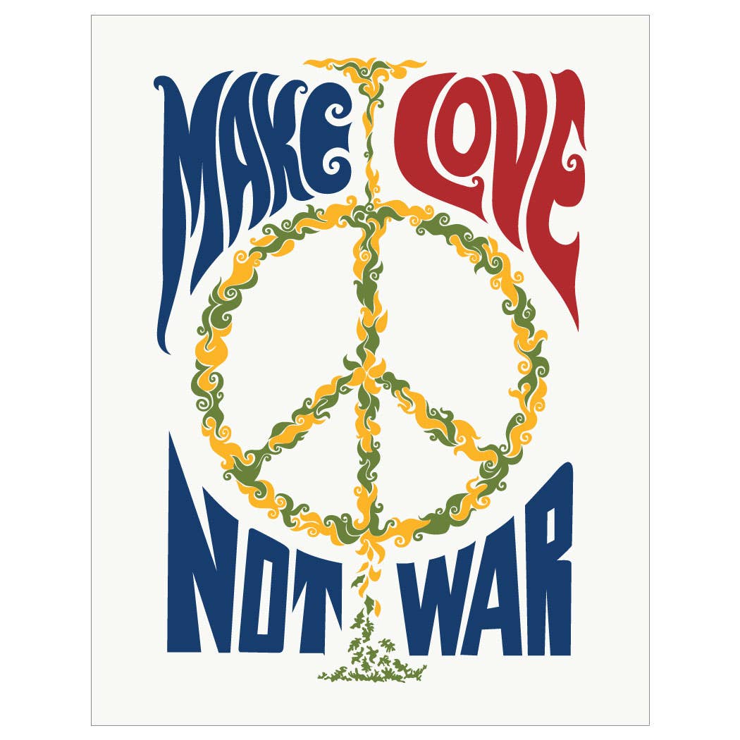 Make Love Not War Protest Magnet